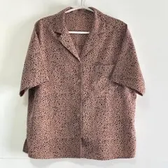 alicia PAGEBOY アリシアページボーイ ドット柄開襟半袖シャツ