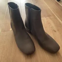 oriental traffic ブラウン ジッパー付きショートブーツ Lサイズ