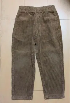 GU　ブラウン コーデュロイ 長ズボン ポケット付き