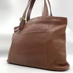 【美品】コーチ　トートバッグ　レザー　オールドコーチ　ゴールド金具　A4可