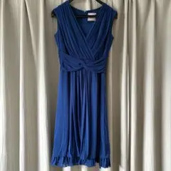 オケージョン　アーバンリサーチ　ワンピース 青