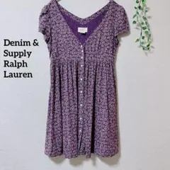 ラルフローレン ボタニカル柄 ワンピース チュニック 【S】 【M】 紫