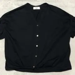 BEAMS HEART ビームスハート スキッパーネック カットソー ブラックのサムネイル