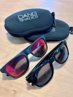 DANG SHADES サングラス 2本セット ケース付きのサムネイル