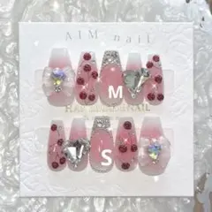 ネイルチップ オーダー マグネット フレンチガーリー ワンホン 韓国 量産型