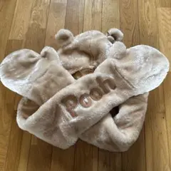 プーさん 耳付きフリースキャップ