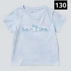 【新品】 UNIQLO ユニクロ サンリオ シナモロール Tシャツ 130 水色のサムネイル