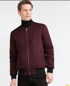 ZARA MAN キルティングボンバージャケット