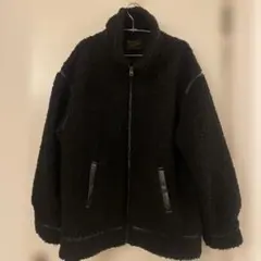 Kastane パイピングボアジャケット　黒　フリーサイズ