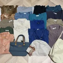 レディース 春夏 まとめ売り 20点セット M～L 半袖 7分袖 ミセス 婦人服