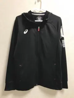 ☆/asics/アシックス/XL/レディース/ジャケット/ジャージ/パーカー/黒