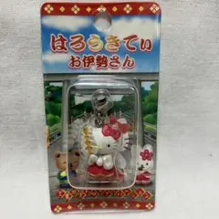 ハローキティ 地域限定 ストラップ お伊勢さん限定 巫女バージョン