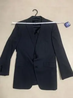 ダークネイビー ストライプ ダブルブレスト ビジネススーツ M スーツ3着セット