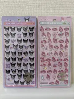【正規品】ボンボンドロップシール　ミニ　クロミ　マイメロ　2点セット