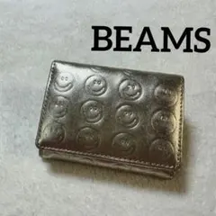 BEAMS レイビームス スマイル 三つ折り財布 ゴールドのサムネイル