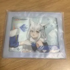 ロックマン×ホロライブ 　カプコン　ウィンドウフラットポーチ　白上フブキ