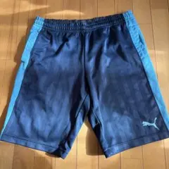PUMA ハーフパンツ ネイビー/ライトブルー