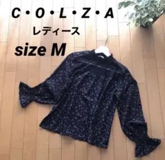 COLZA 花柄 長袖 ブラウス レース Mサイズのサムネイル