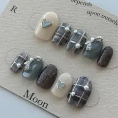 クリスマス ネイルチップ