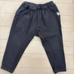 100 ブリーズ　裏起毛　クロップドパンツ　デニム