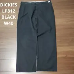 古着 DICKIES LP812 ワークパンツ BLACK W40 ディッキーズ