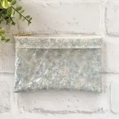 ⭐︎ハンドメイド★仕切り付き窓ポーチ ペイザンヌ