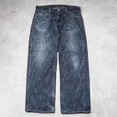 リーバイス569 Levis W34 ワイド バギー 青 古着 濃紺 21488