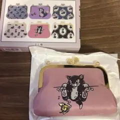 Disney ディズニー がま口 ポーチ ピンク フィガロ 箱付き