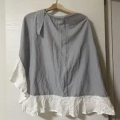 スイートマミー　授乳ケープ フリル付き 収納袋付き