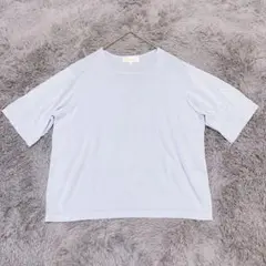 アルファキュービック ALPHA CUBIC｜ニット（L）ブルー ラメ入り生地のサムネイル