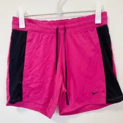 Nike DRI-FIT 濃いめ ピンク黒ショートパンツ 【S】スポーツ 軽量