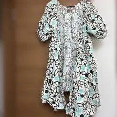 ZARA 花柄　チュニック　ワンピースのサムネイル