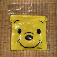 くまのプーさん　巾着　ディズニー　フェイス　巾着袋