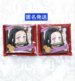 鬼滅の刃　バレンタイン＆ホワイトデー　缶バッジ　竈門禰豆子　2点セット