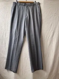 Michael Brandon ワイドスラックス W36グレー ストレートパンツ