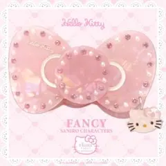 NAGISA PARIS 伊勢丹　キティ　リボン　ヘアクリップ　バレッタ　ピンク
