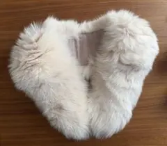 クリーム色 ファーショール