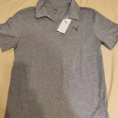 新品 プーマ ポロシャツ BASIC ONE POINT SS POLO M 灰