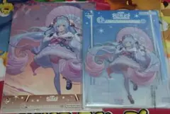 雪ミク 2023 一番くじO賞&S賞 ビッグアクリルスタンド クリアポスター