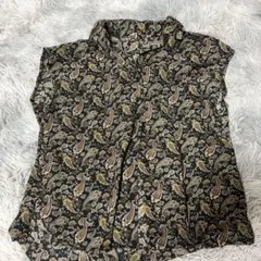 alicia PAGEBOY ペイズリー柄 ノースリーブブラウス Fのサムネイル