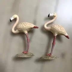 新品未使用フラミンゴ置物 2体セット