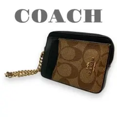 COACH コーチ コインケース パスケース シグネチャー PVC革 C1885