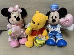 ★匿名配送対応★ 縁起物！ディズニー　ミッキーミニープーさんセット　かわいい