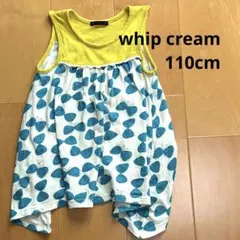 whip cream 蝶々柄 ノースリーブ トップス 110cmのサムネイル