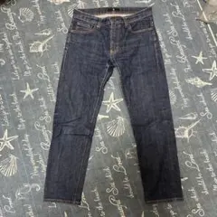 ユニクロ +J セルビッジスリムフィットストレートジーンズ　31 デニム