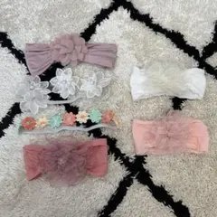 ヘアバンド 6個セット 花柄 レース