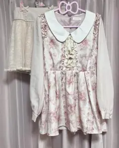 Lizlisa 花柄レースワンピース 平成 希少 - メルカリ