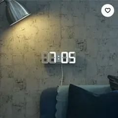 【IKEA】デジタル時計　ノルオッタ　アラーム機能付き