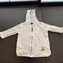パーカー　白　薄手アウター　100サイズ
