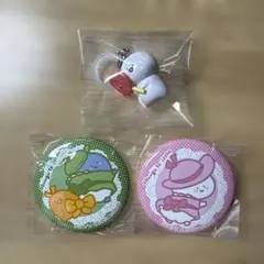 お文具といっしょ 缶バッジ2点＆めじるしアクセサリー